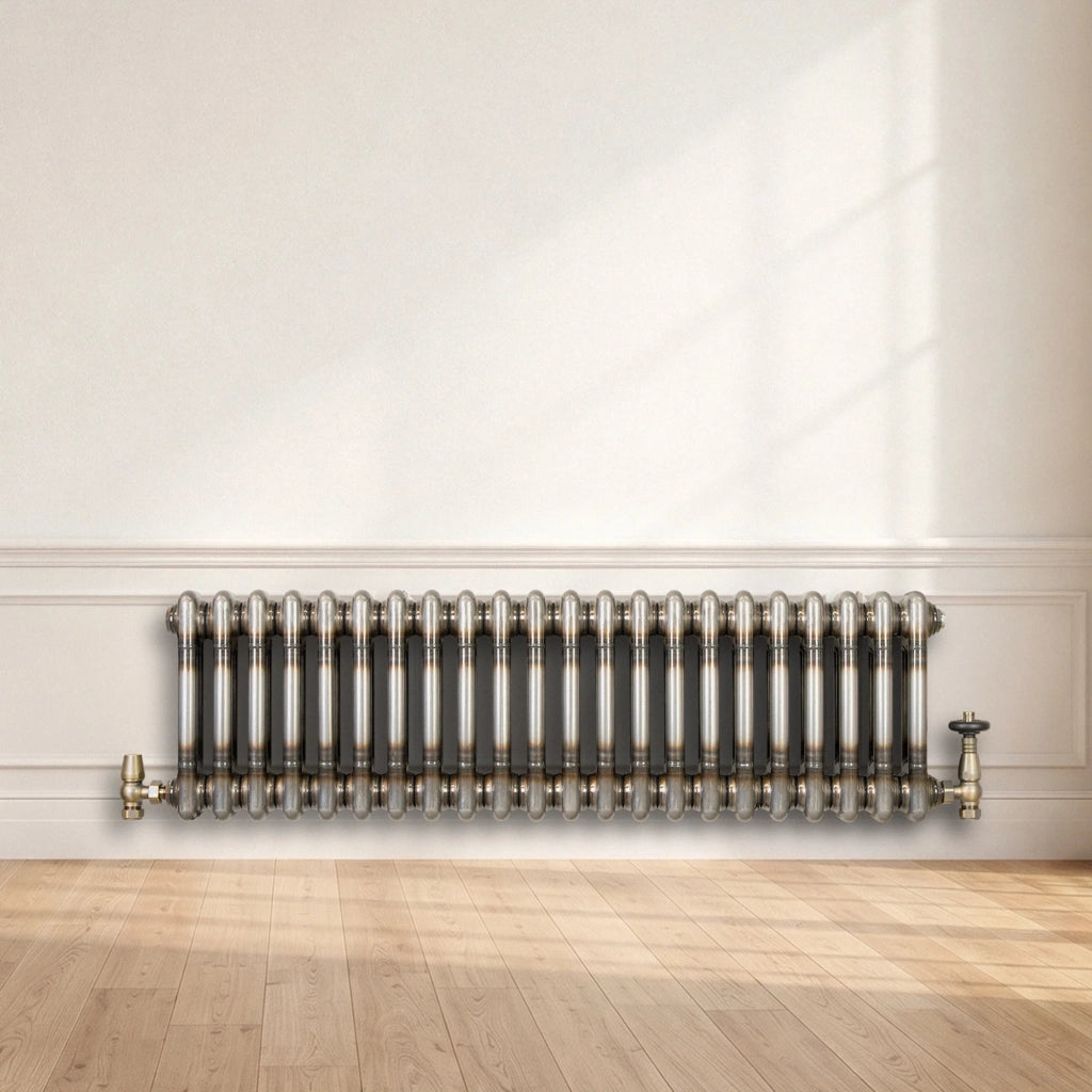 Radiatore 2 Colonne Orizzontale Metallo Grezzo 300x1010 mm
