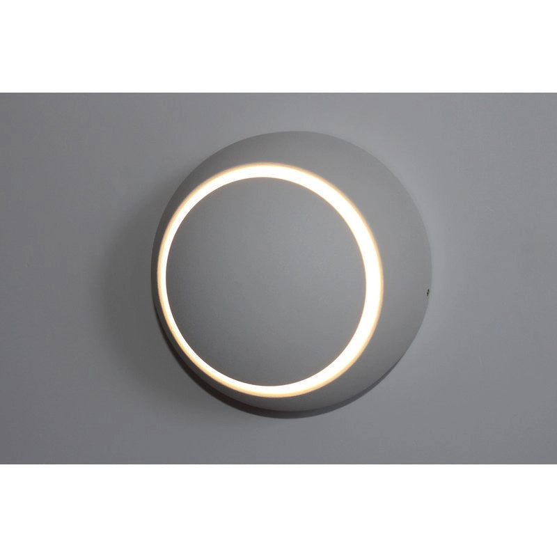 Applique Led Da Parete Celeste 5W Carcassa Bianca Rotondo Bianco Caldo 3000K Orientabile 360 Gradi SKU-7086