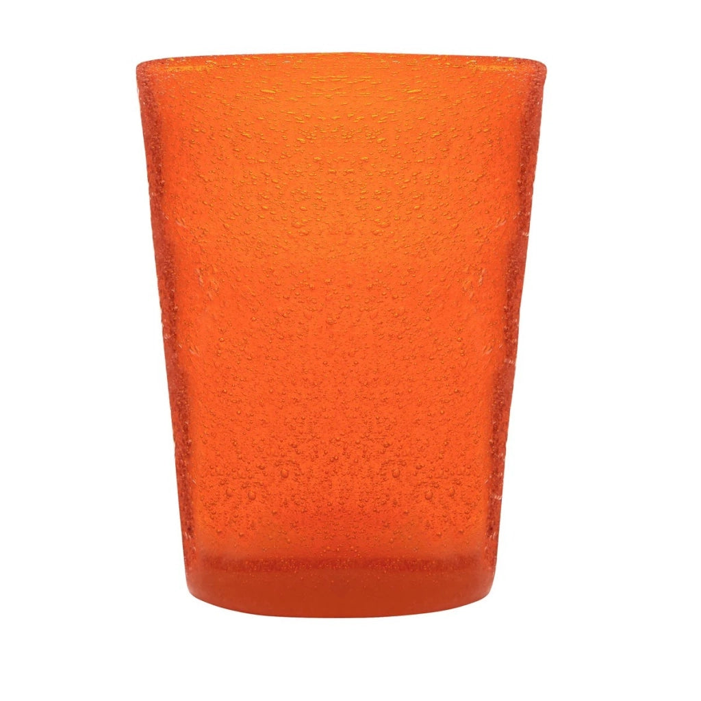 Bicchiere tumbler acqua orange memento originale in vetro soffiato 0,25L