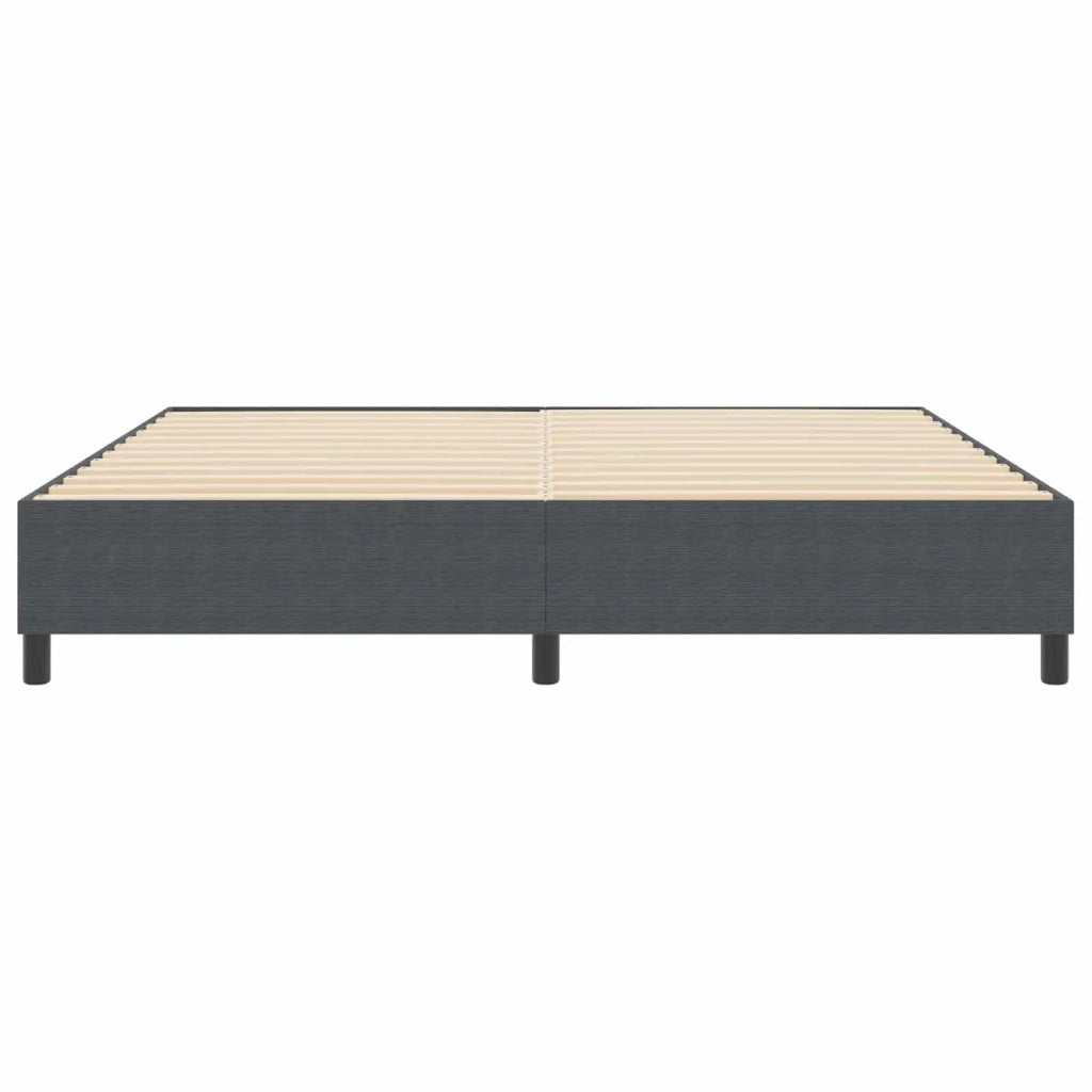 Struttura letto piattaforma-Giroletto-Rete del Letto Grigio scuro 200 x 200 cm