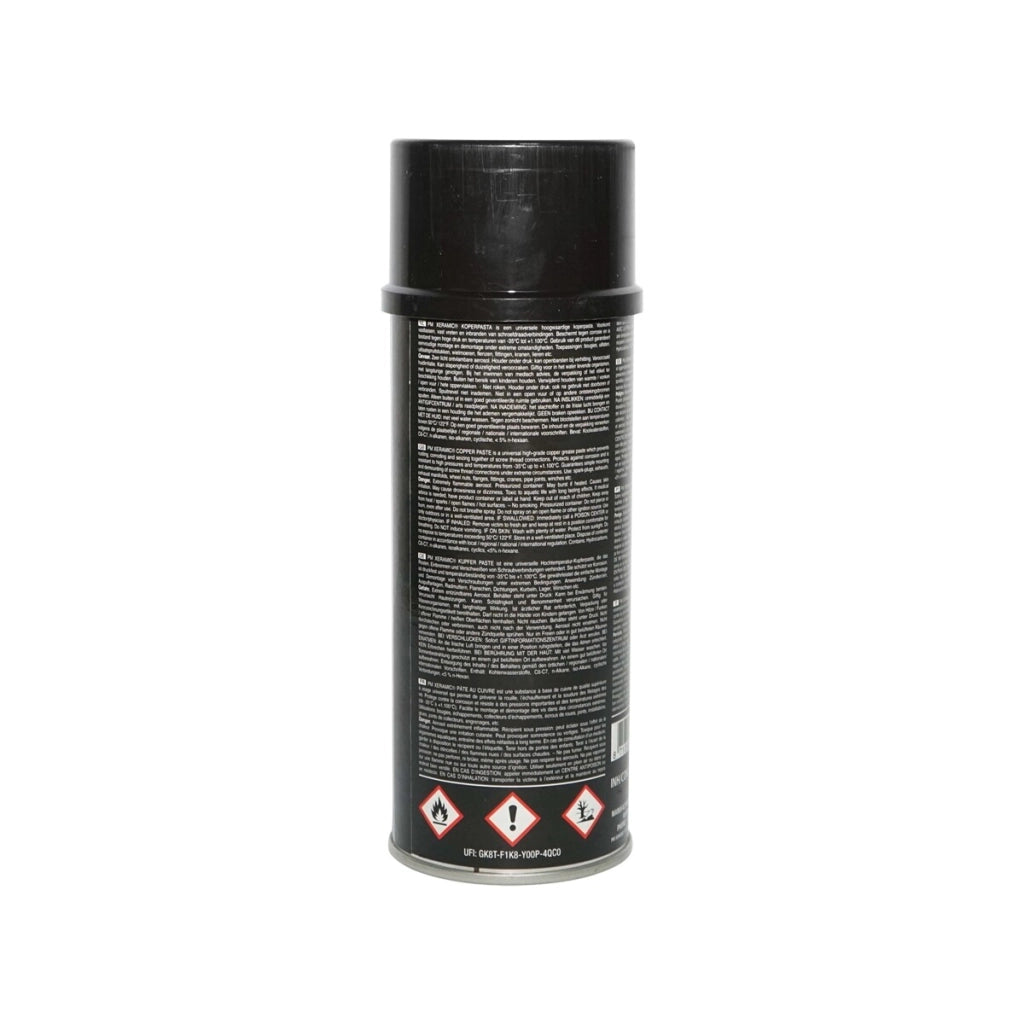 Xeramic Spray al Rame Professionale 400 ml, Previene Ruggine e Corrosione, Resistente a Pressioni e Temperature Elevate, da -35°C a +1.100°C