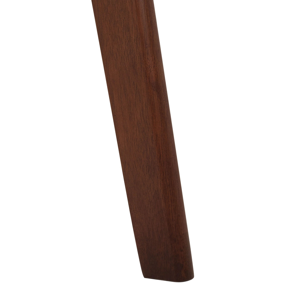 Tavolo da pranzo in noce scuro 120/150 x 75 cm, allungabile con gambe in legno, minimalista scandinavo