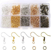 Kit per Creazione Orecchini con 1150 Componenti - Ideale per Orecchini Fai da Te