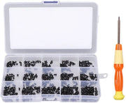 Viti per Laptop 450 Pezzi - Acciaio di Carbonio - Adatti alle Riparazioni di Laptop - Tipi di Viti M2/M2.5/M3 - Scatola di Trasporto Portatile - Solida e Duratura