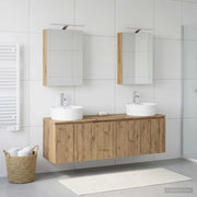 Set di Armadi da Bagno 5 pcs Rovere Artigianale 3406438