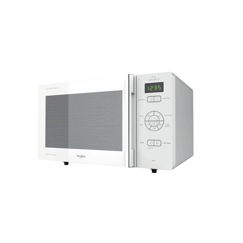 Whirlpool MCP345WH Forno a microonde combinato 25 L 800 W Grill al quarzo DualCrisp Jet Defrost ChefMenu Display digitale colore Bianco