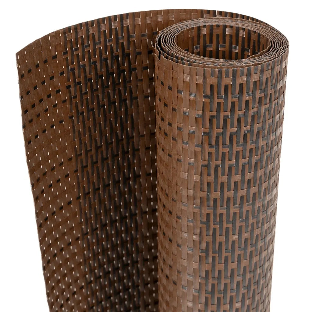 Schermo da balcone | Paravento da Balcone Marrone e Nero 500x100 cm in Polyrattan