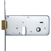 SERRATURA METALLO INFILARE 710 ISEO  B.Q ZINC F.MM 16 C.OVALE M2+SCR H.MM 64 E.MM 70