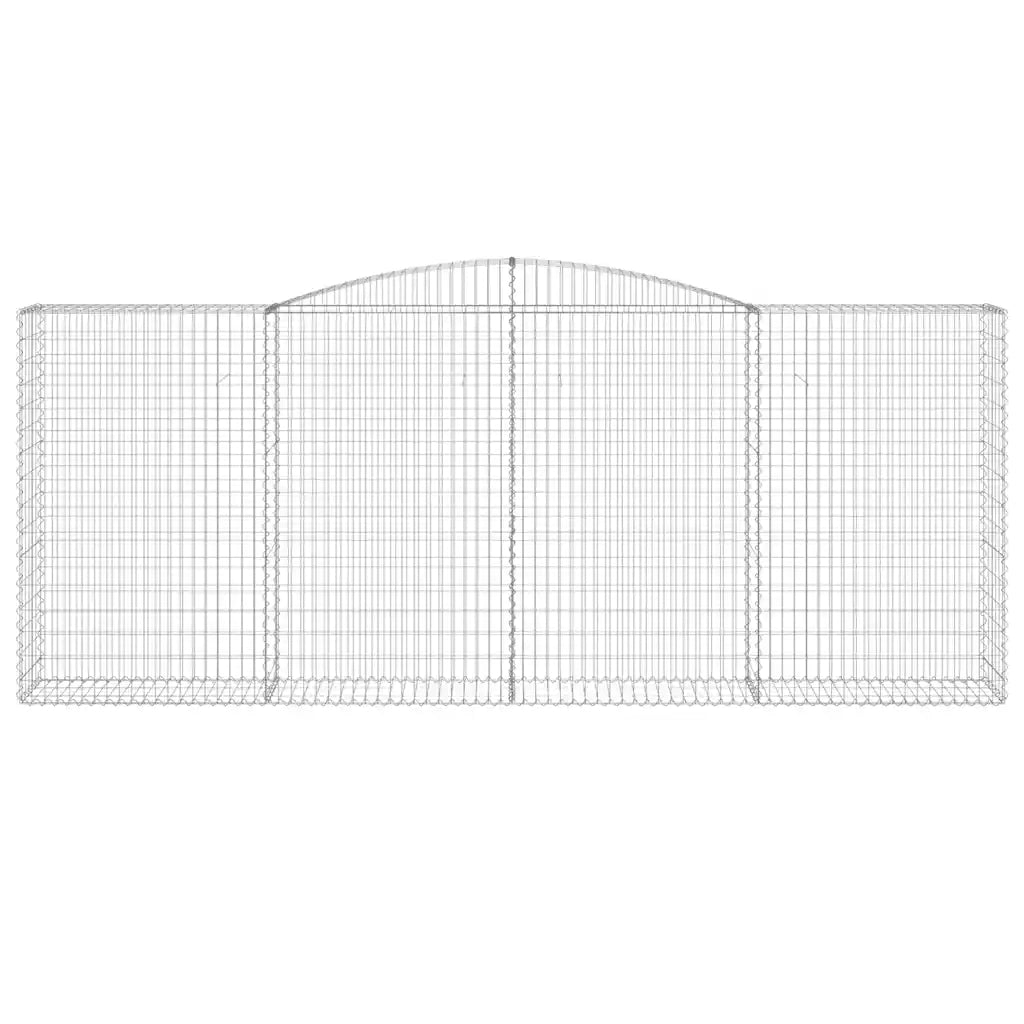 Cesti Gabbioni ad Arco 25 pz 400x50x160/180 cm Ferro Zincato 3147046