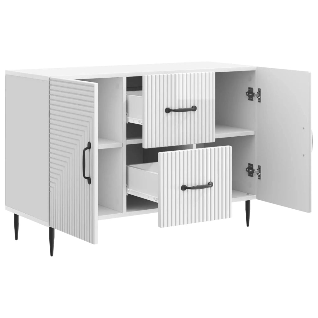 Credenza Bianco Lucido 89 x 34,5 x 60 cm Legno ingegnerizzato 894889