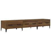 Mobile TV multimediale mensola TV credenza TV sala da pranzo soggiorno camera da letto rovere 150 x 34,5 x 30 cm legno ingegnerizzato marrone 02_0027179