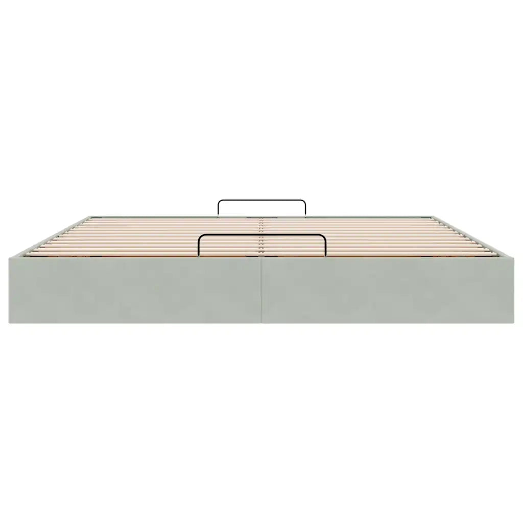 Struttura Letto Pouf senza Materasso 200x200 cm in Velluto 3310985