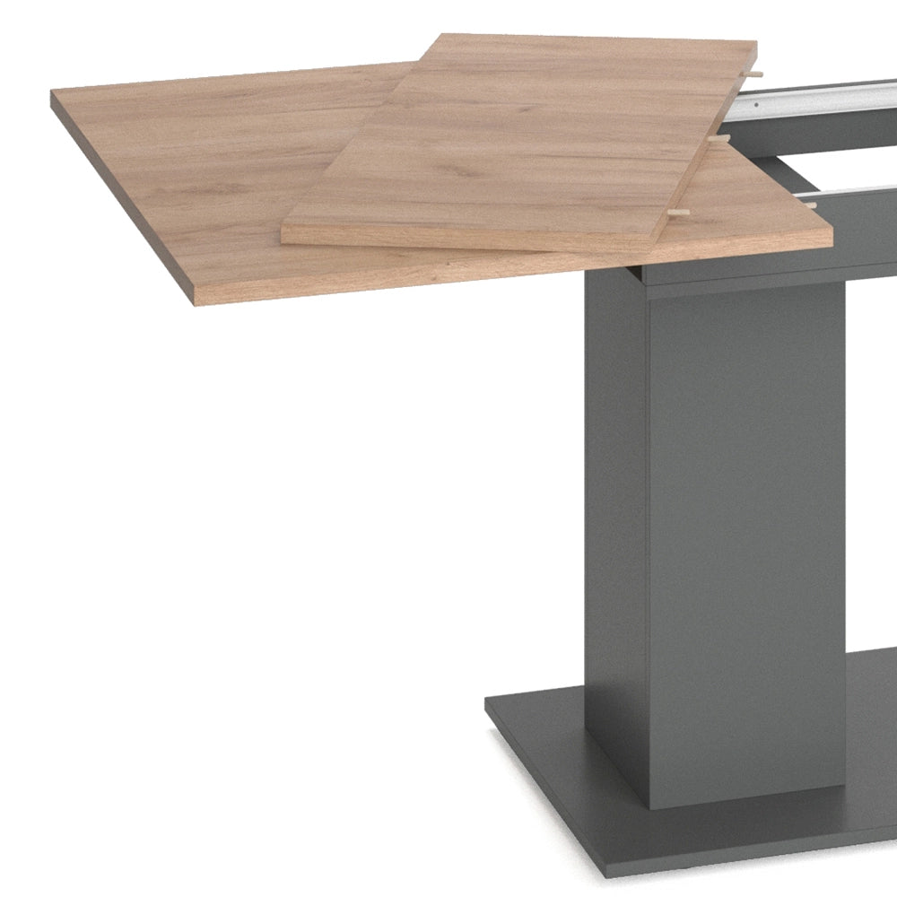 Vicco Tavolo da pranzo allungabile Antracite 90 x 140 cm