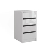Vicco Cassettiera per camera da letto Bianco 40.2 x 76.2 cm con coperchio del contenitore