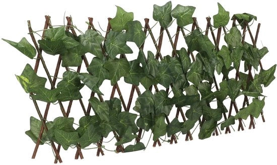 Decorazione per Muri - Schermo di Privacy - Hanno Decorative - Design Expansibile - 200x28cm - Completo - Finto Pianta