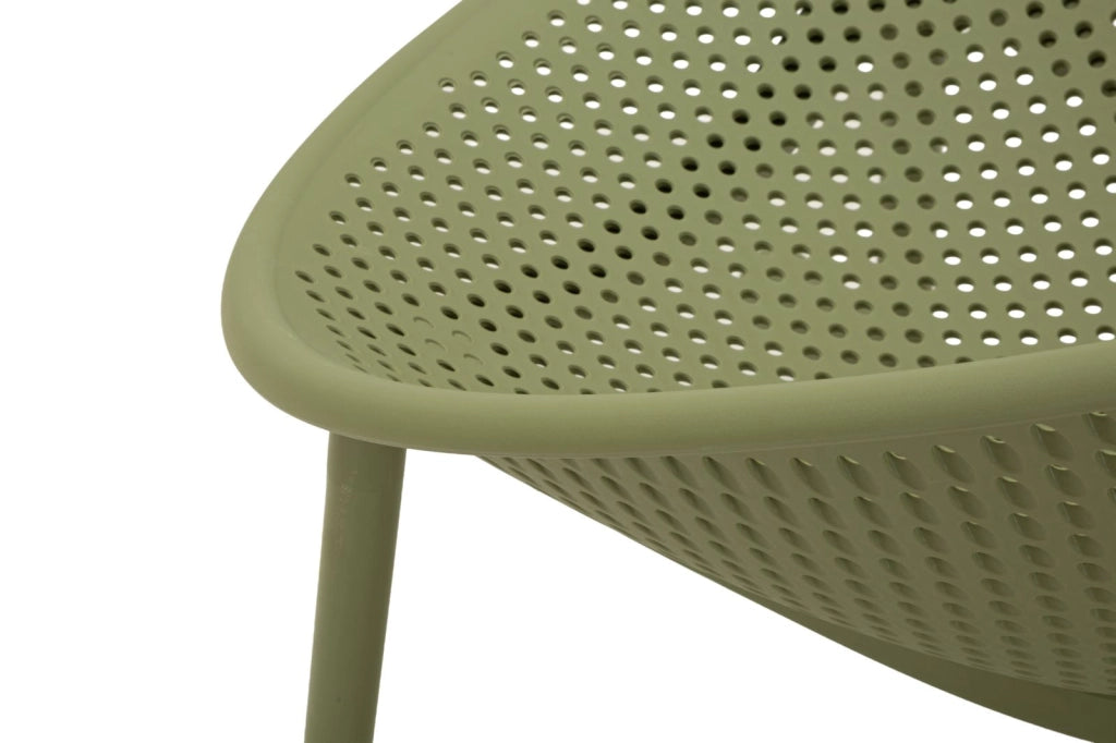 Sedia a Dondolo Ibiza Verde 66x88x80 cm in Polipropilene Verde