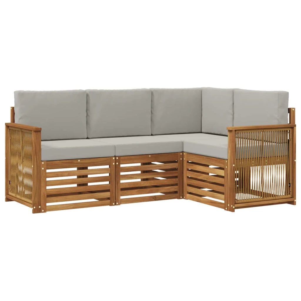 Set di divani da esterno 4 pz Poliestere 3384297