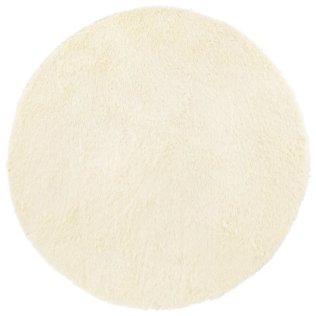 Tappeto Shaggy a Pelo Lungo NAVARRA Crema 160x160 cm poliestere