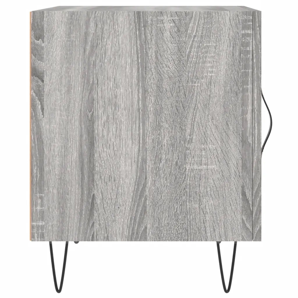 Comodini 2 pz-Set di 2 Tavolino da notte Grigio Sonoma 40x40x50 cm in Legno Multistrato 378132