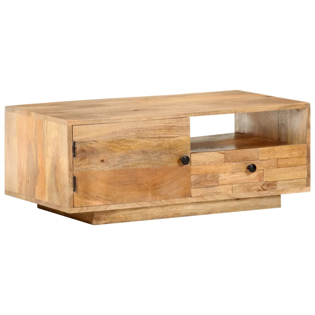 Tavolino da CaffÃ¨ 90x50x35 cm in Legno Massello di Mango cod mxl 17856