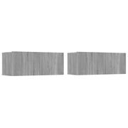 Mobili TV 2pz | Armadietto TV | Mobile Porta TV Grigio Sonoma 80x30x30cm Legno Multistrato
