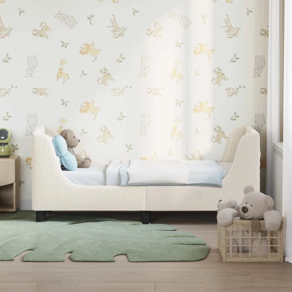 Struttura letto per bambini con testata Crema 70 x 140 cm
