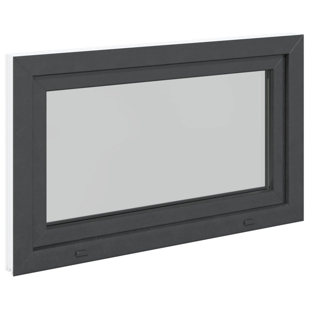 Finestra per Soffitta RISOR 100 x 70 cm PVC e Vetro Antracite CFW9808030