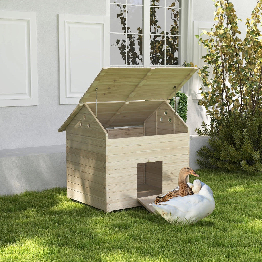 Casetta per Cani ¨C zephmum ¨C Legno Naturale 100x82.5x91 cm