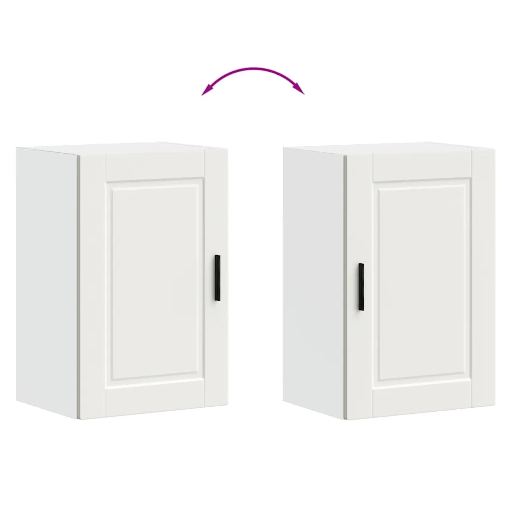 vidaXL Pensile da Cucina Porto Bianco in Legno Multistrato