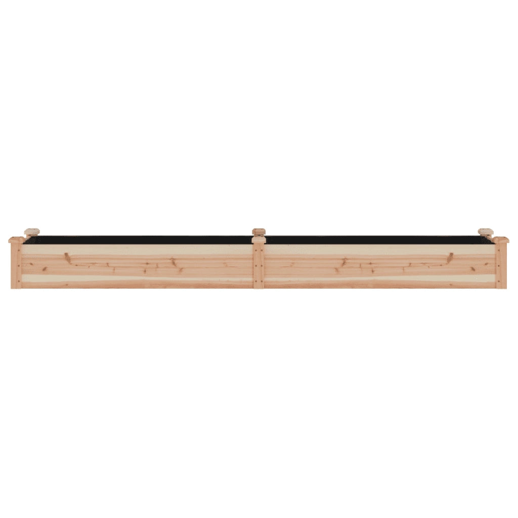 Fioriera Rialzata da Giardino Fodera 240x45x25cm Massello Abete