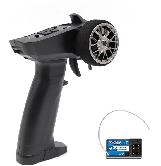 Ricevitore RC 2.4GHz - 3 Canali - Adatto per Auto/Baia RC - Regolazione Sterzo/Gas - Indicatore LED - Comando a Distanza
