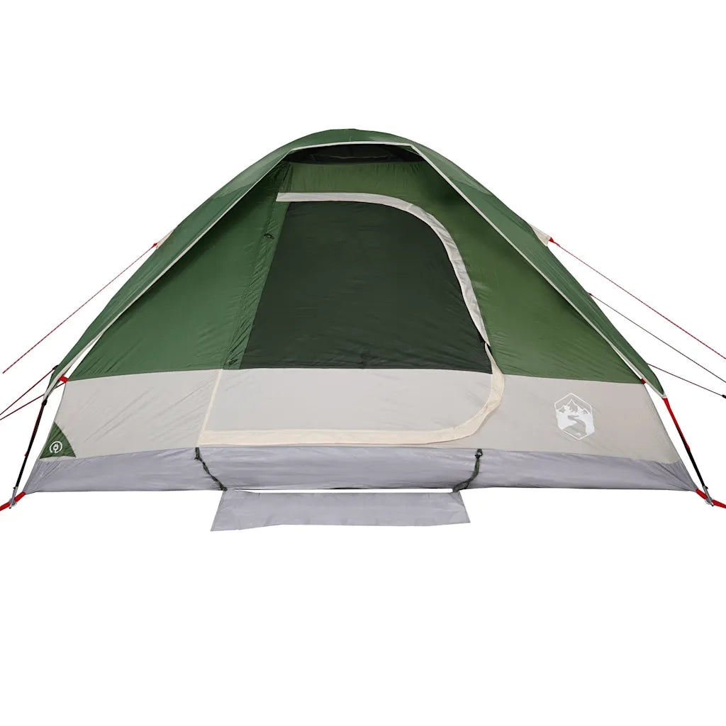 Tenda da Campeggio a Cupola per 4 Persone Verde Impermeabile