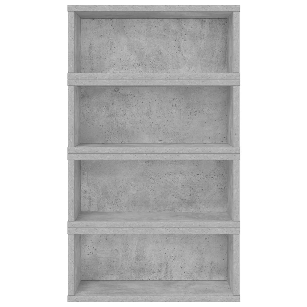 Rack per Stoccaggio CD 4 pz Grigio Cemento 40 x 17 x 17 cm 8012717