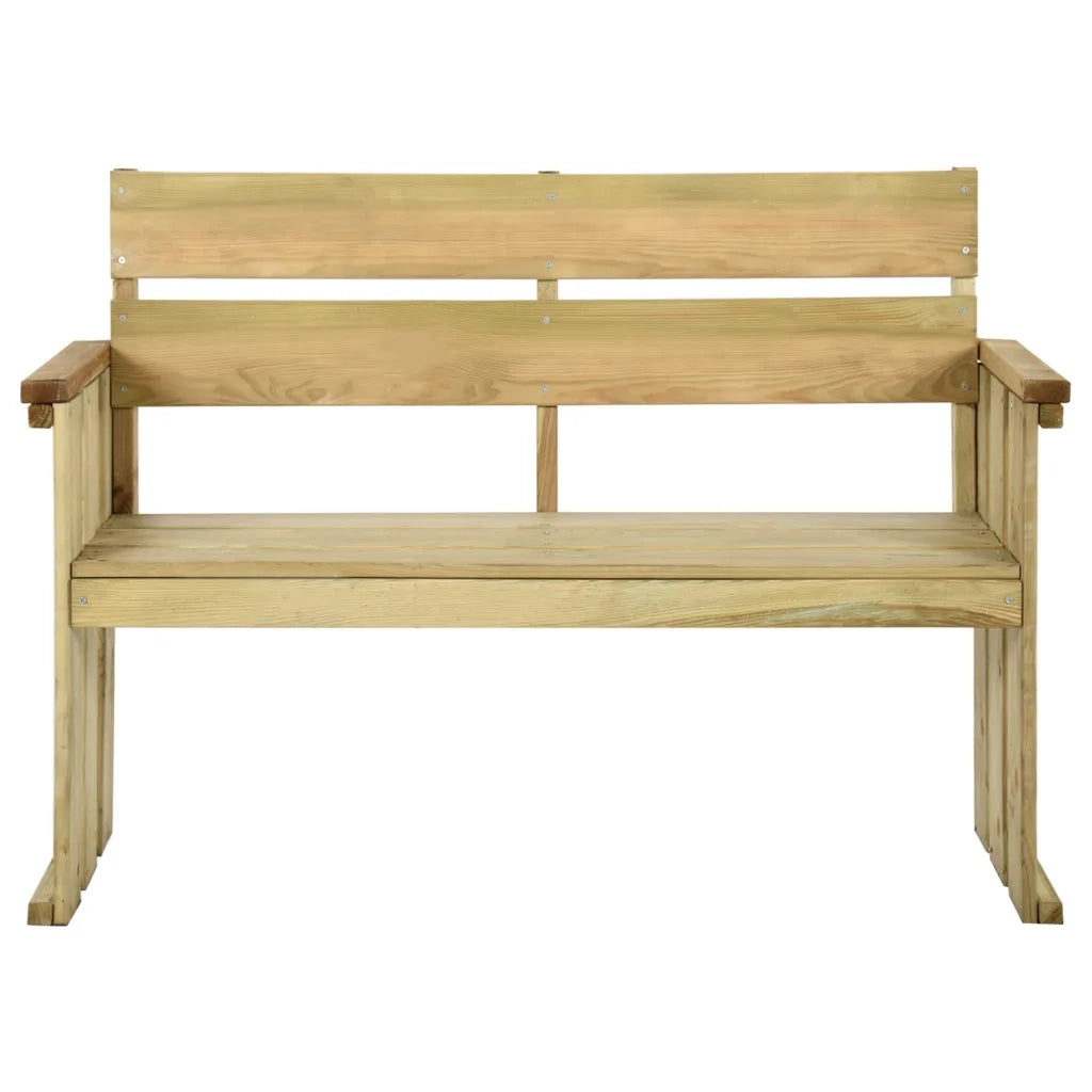 Panchina da Giardino | Panca da Giardino 121 cm in Legno di Pino Impregnato