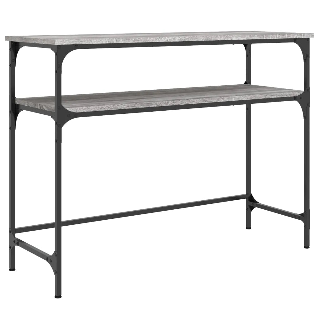 Tavolino Consolle-Tavolino da soggiorno-Tavolo Grigio Sonoma 100x35,5x75cm Legno Multistrato 567429