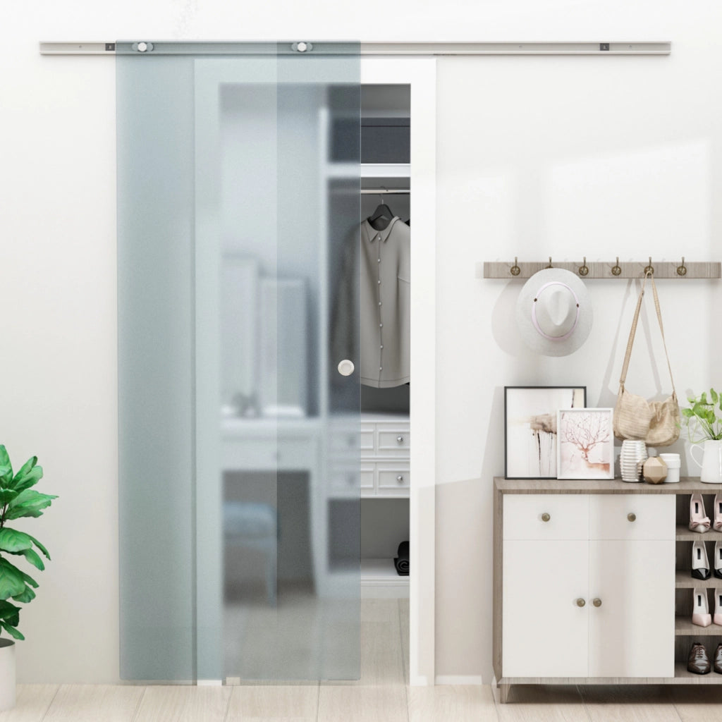 Porta scorrevole in vetro satinato ¨C Xylo ¨C 775x2050 mm