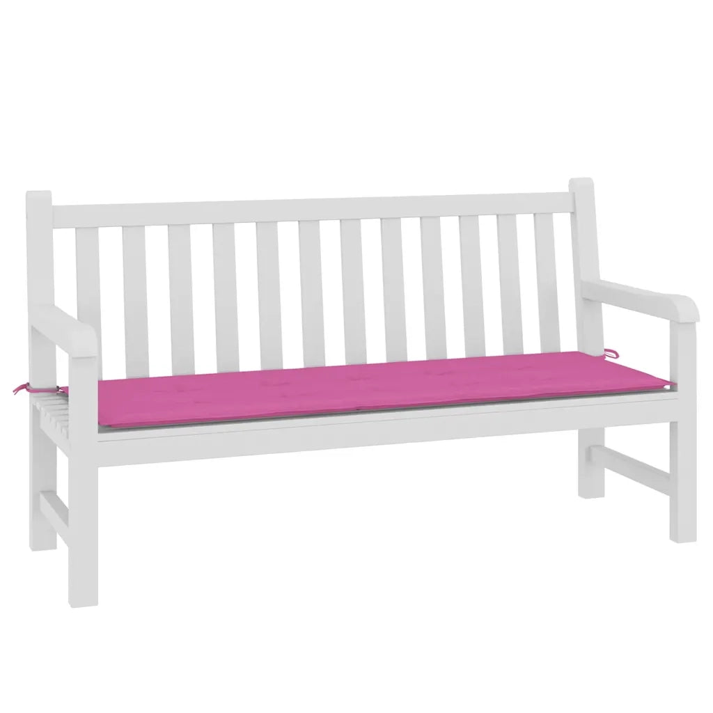 Cuscino per Panca da Giardino-Cuscini per panchina da esterno Rosa 150x50x4cm in Tessuto Oxford