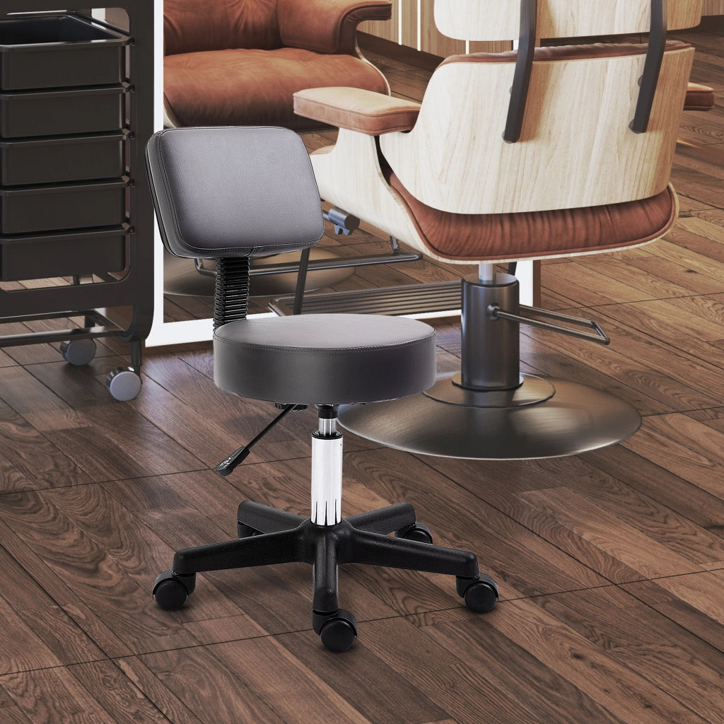 Sgabello ergonomico regolabile in altezza girevole 360¡ã ¨C zephmum ¨C Grigio, tessuto sintetico