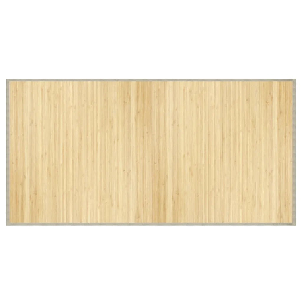 Tappeto Rettangolare Naturale Chiaro 100x200 cm in BambÃ¹