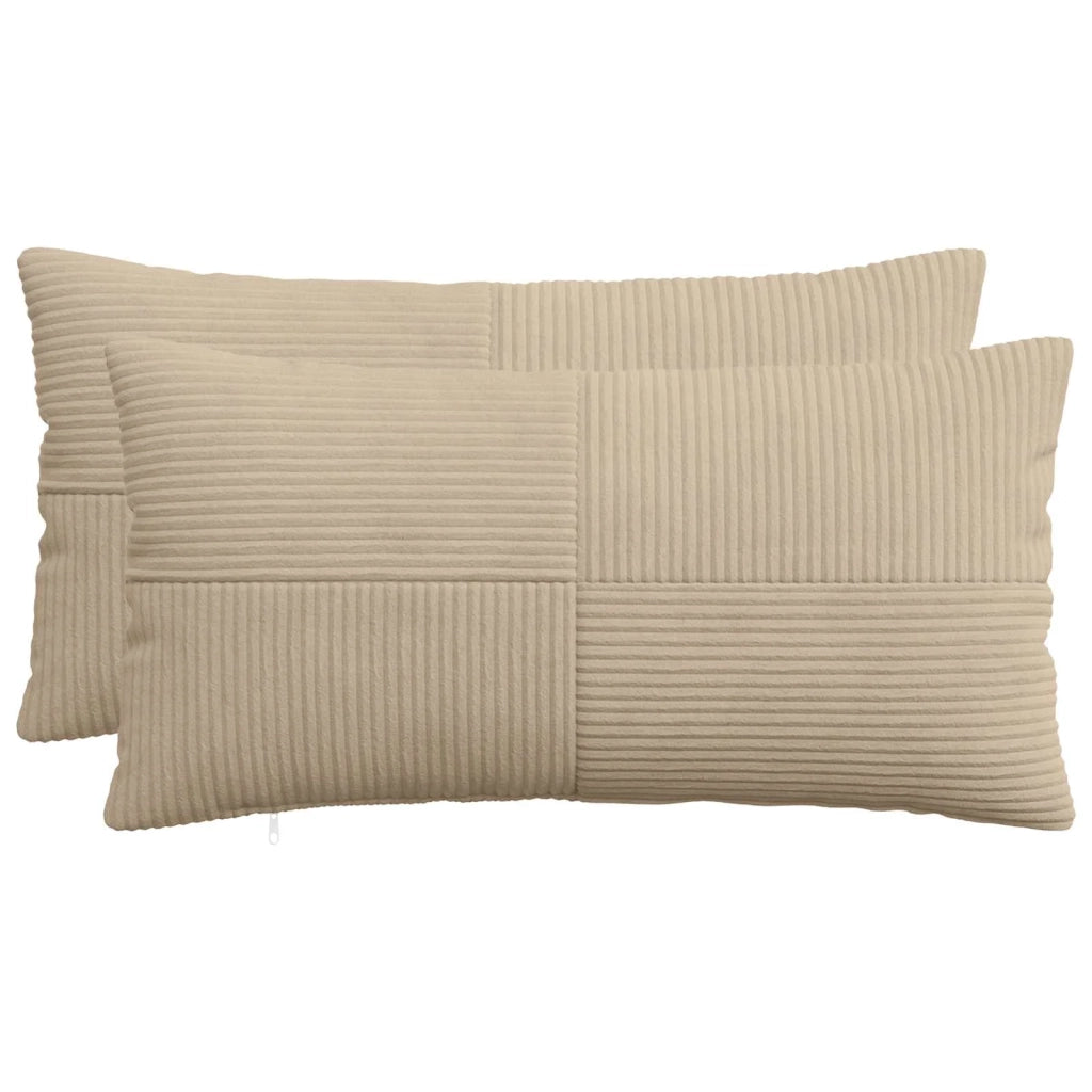 Federa 2 pcs ALMELO Tortora 40 x 80 cm corduroy 914638