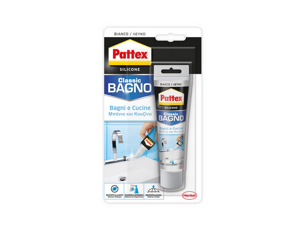 silicone pattex bagni e cucine bianco blister ml. 50 cod:ferx.vit10507