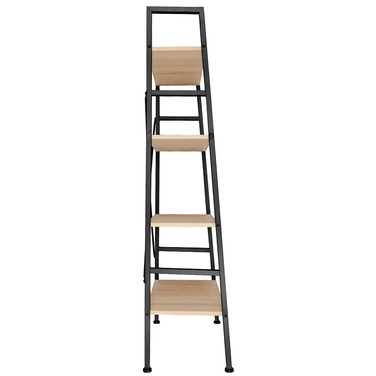 Libreria grande in stile industriale/vintage 4 livelli 150 cm beige 08_0000265
