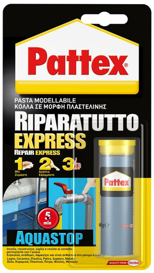 adesivo pattex riparatutto express acquastop gr. 48 cod:ferx.vit30231