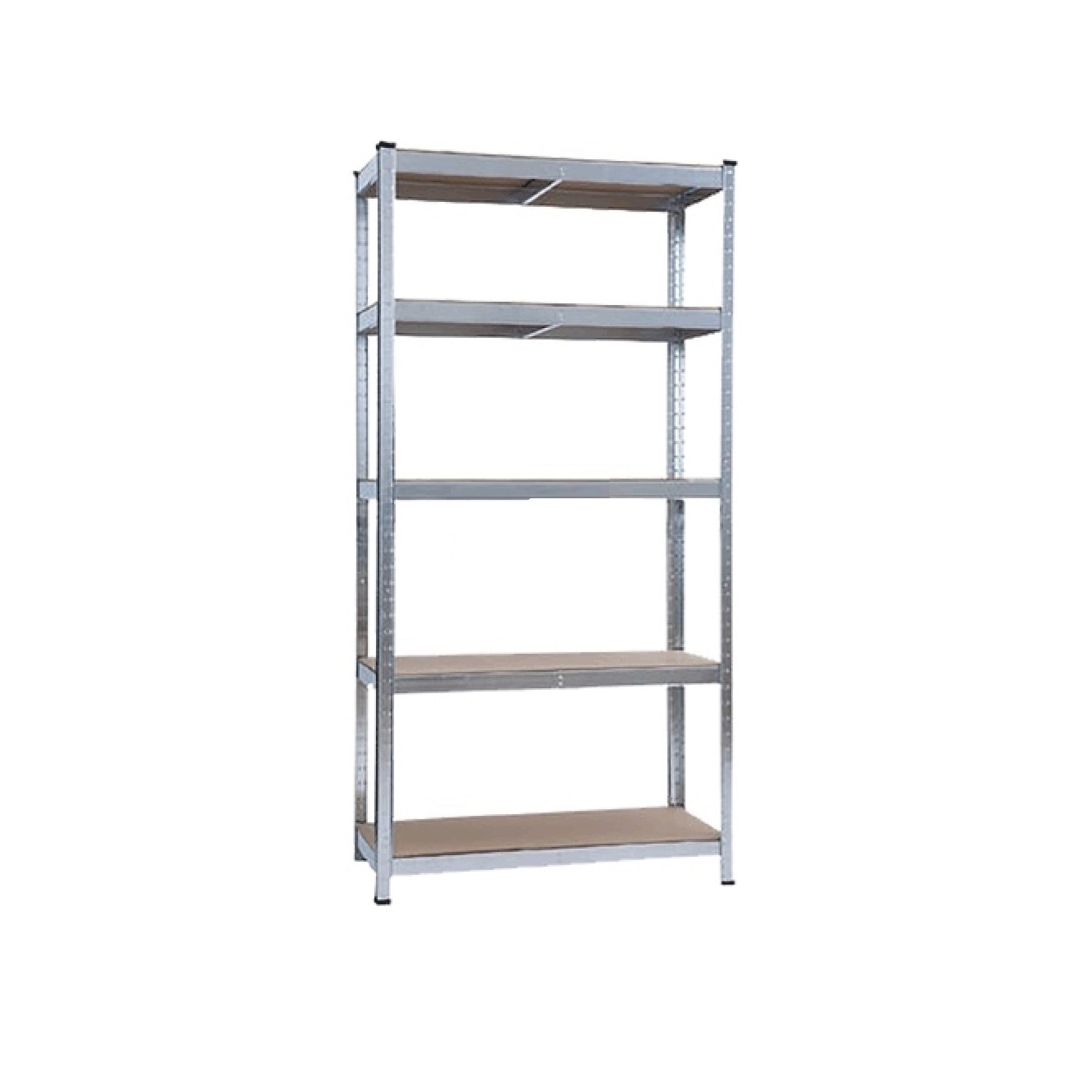 Scaffale in kit ATLANTE KASART lamiera d'acciaio zincato 5 ripiani legno MDF