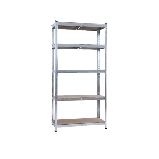 Scaffale in kit ATLANTE KASART lamiera d'acciaio zincato 5 ripiani legno MDF