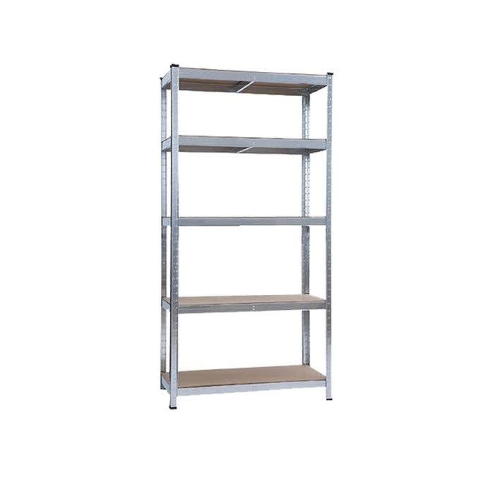 Scaffale in kit ATLANTE KASART lamiera d'acciaio zincato 5 ripiani legno MDF