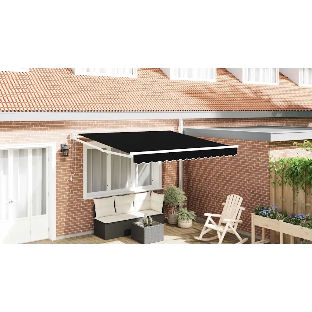 Tenda da Sole Nero 300 x 250 x 165 cm Poliestere 3330042