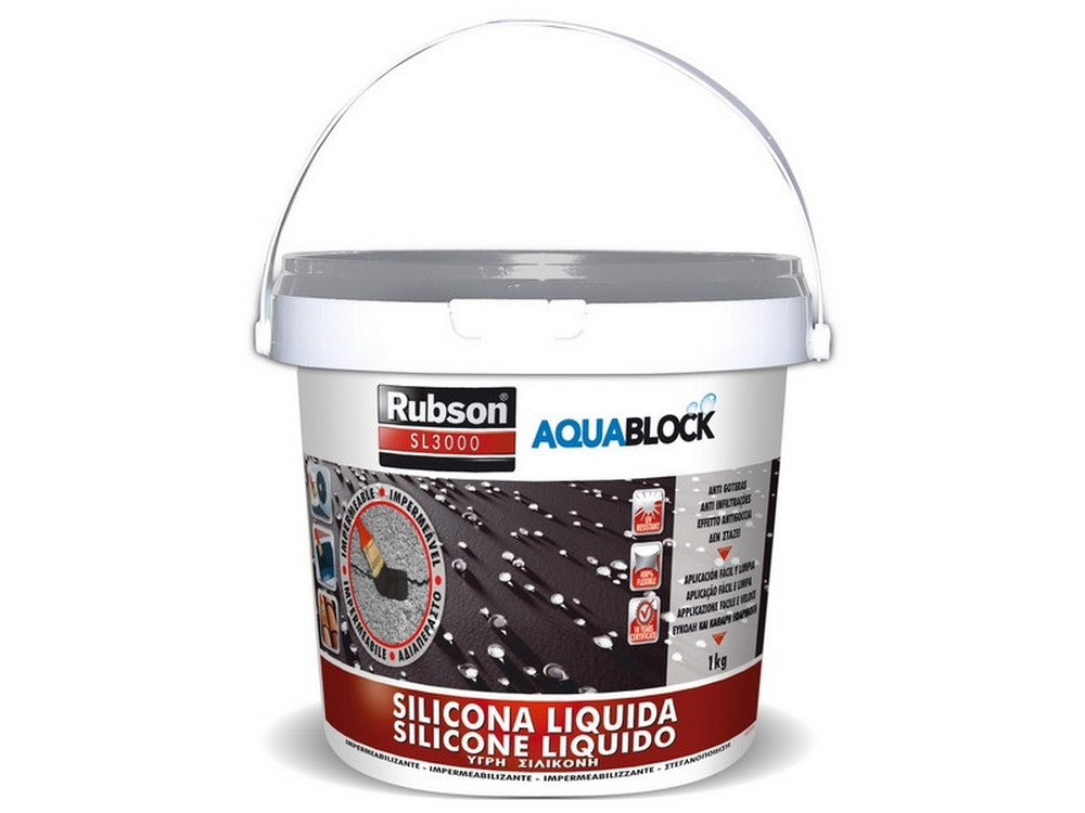 silicone acrilico liquido rubson sl3000 kg.1 cod:ferx.vit51309