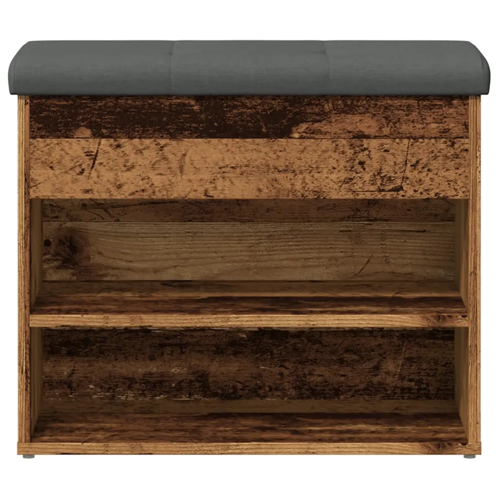 Scarpiera Legno Antico 62x32x50 cm in Legno Multistrato 857629