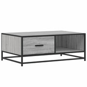 Tavolino da salotto | Tavolino da caff¨¨ | Tavolino da Soggiorno Grigio Sonoma 90x57x35 cm Legno Multistrato e Metallo